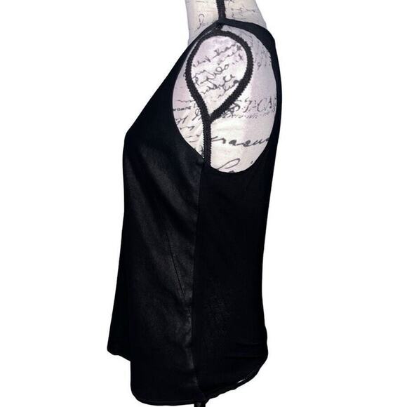 Dakota Collective Lanis Leather Tank with Knit back black medium - Picture 3 of 6